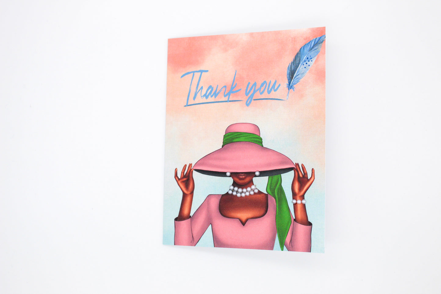 Elegant Woman Thank You Card-2
