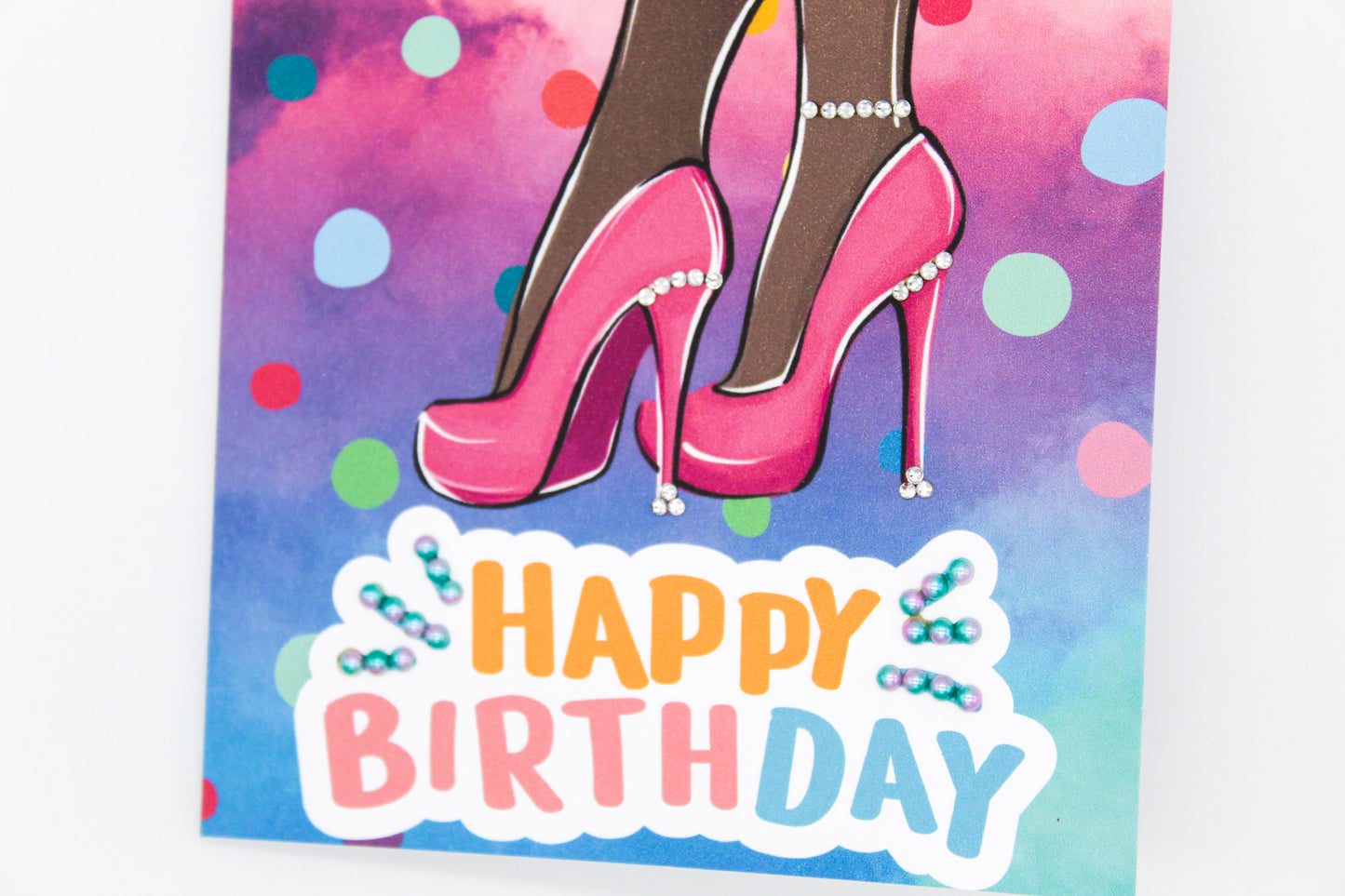 Pink High Heels Birthday Card-23