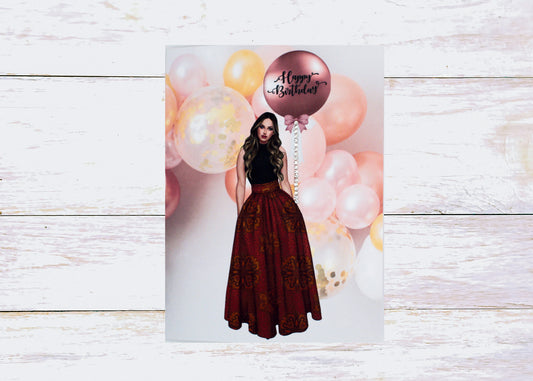 Floral and Yellow Birthday Card-10