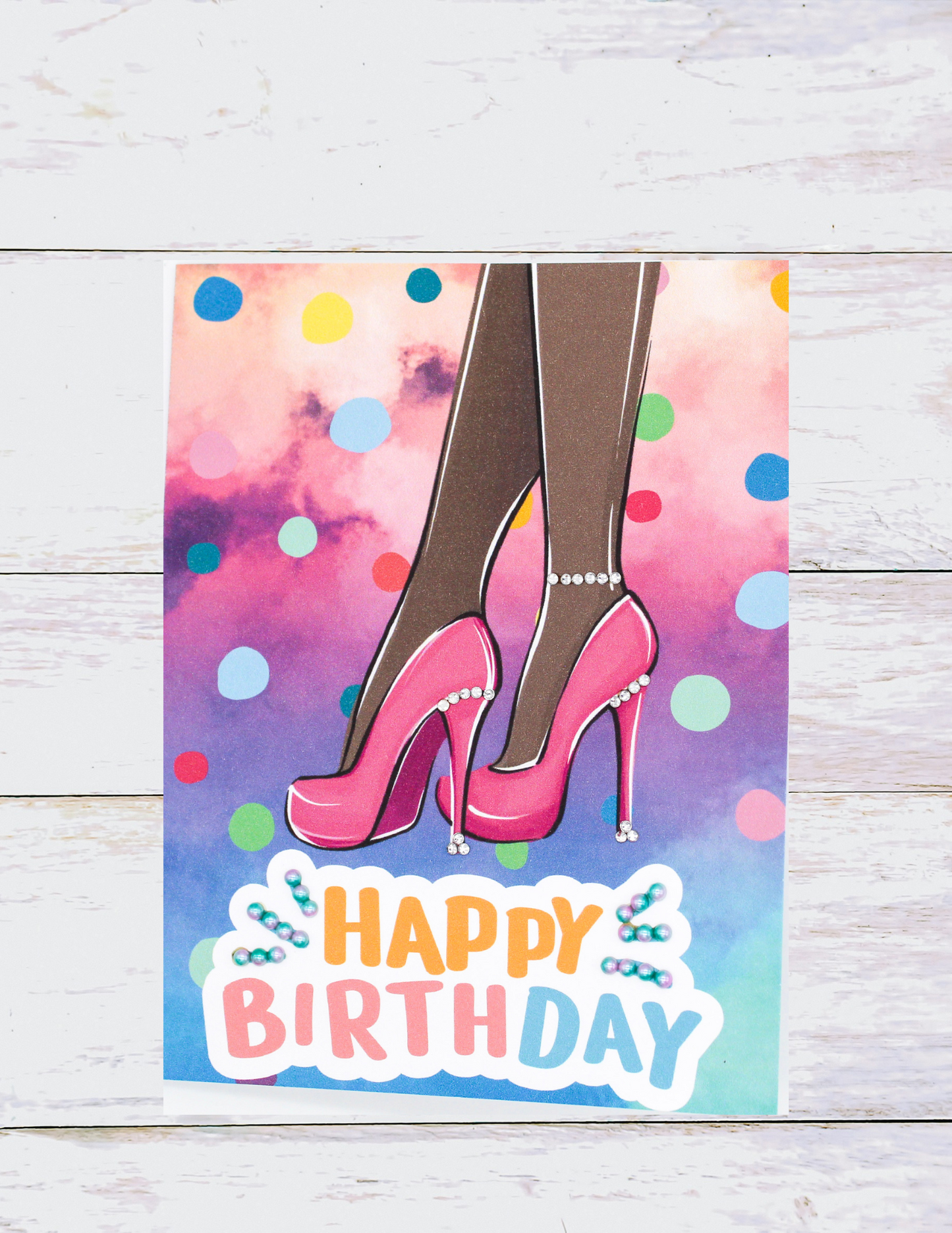 Pink High Heels Birthday Card-23