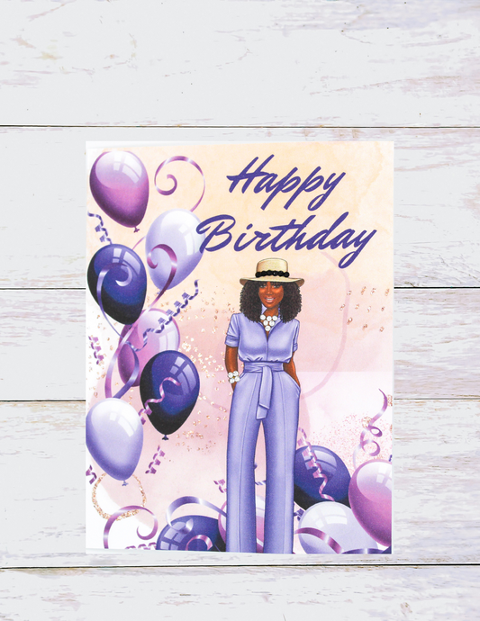 A Purple Affair II Birthday Card-2