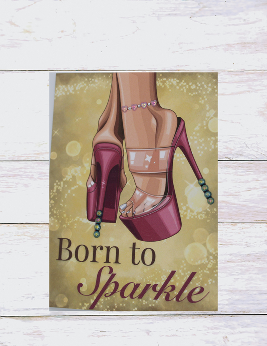 Born To Sparkle Birthday Card-29