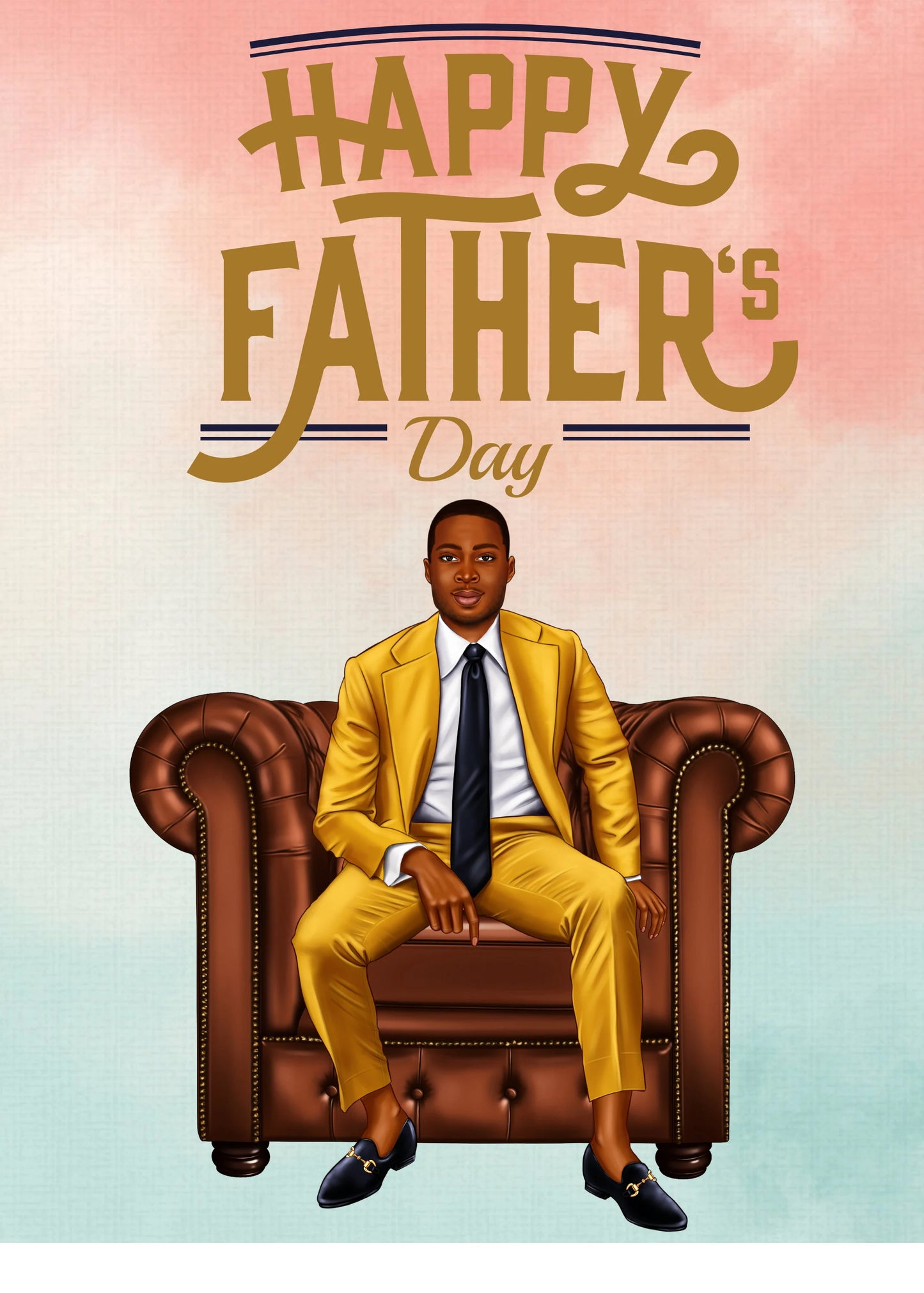 King of Our Hearts Father's Day Card
