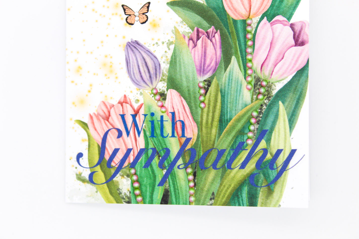 Butterflies & Tulips Sympathy Card-2
