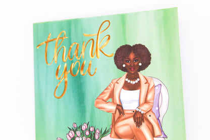 Confident Woman Thank You Card-3