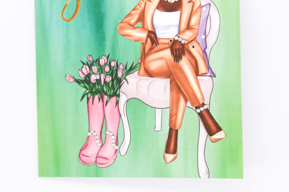 Confident Woman Thank You Card-3
