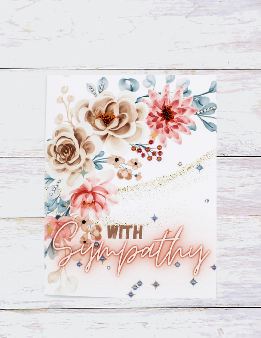 Floral Elegance Sympathy Card-1