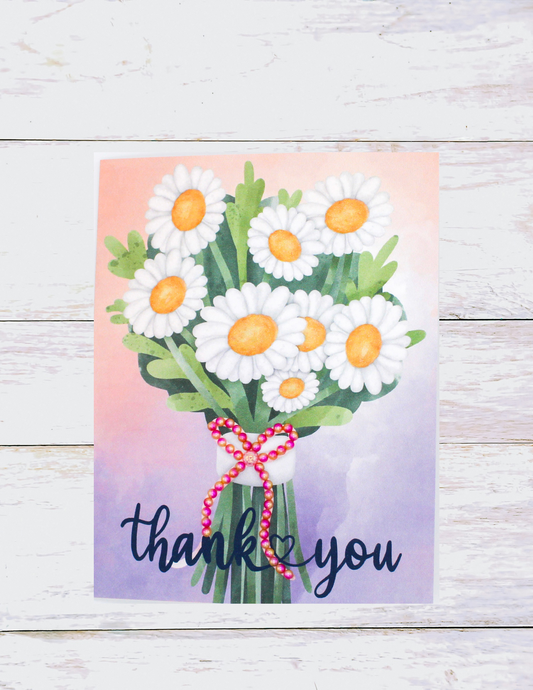 Daisy Bouquet Thank You Card-6