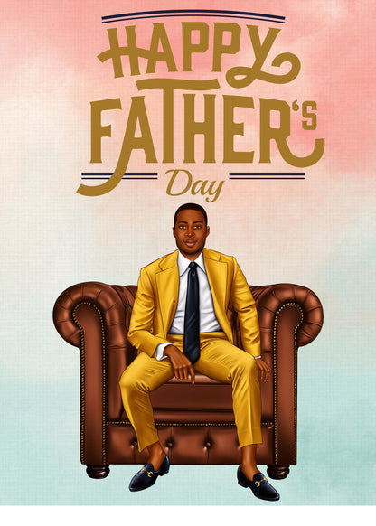 King of Our Hearts Father's Day Card
