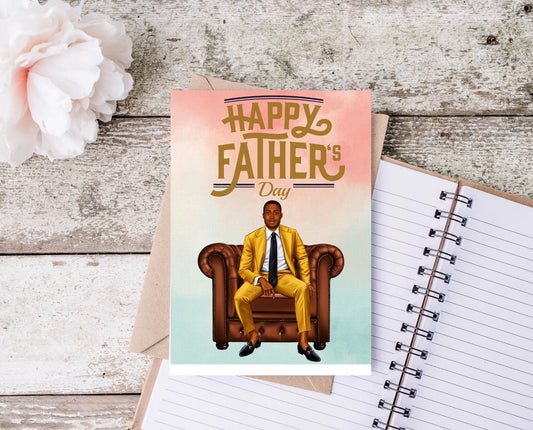 King of Our Hearts Father's Day Card
